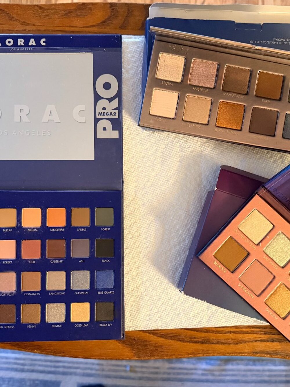 NEW LORAC Eyeshadow Palette Bundle Pro Mega 2 + Ocean Sunset + Mountain Sunset N